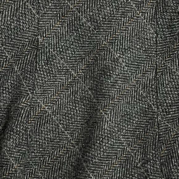 H&M Women's Gray Blend Herringbone Recycled Wool Fit & Flare Skirt Size 10 - Picture 9 of 11